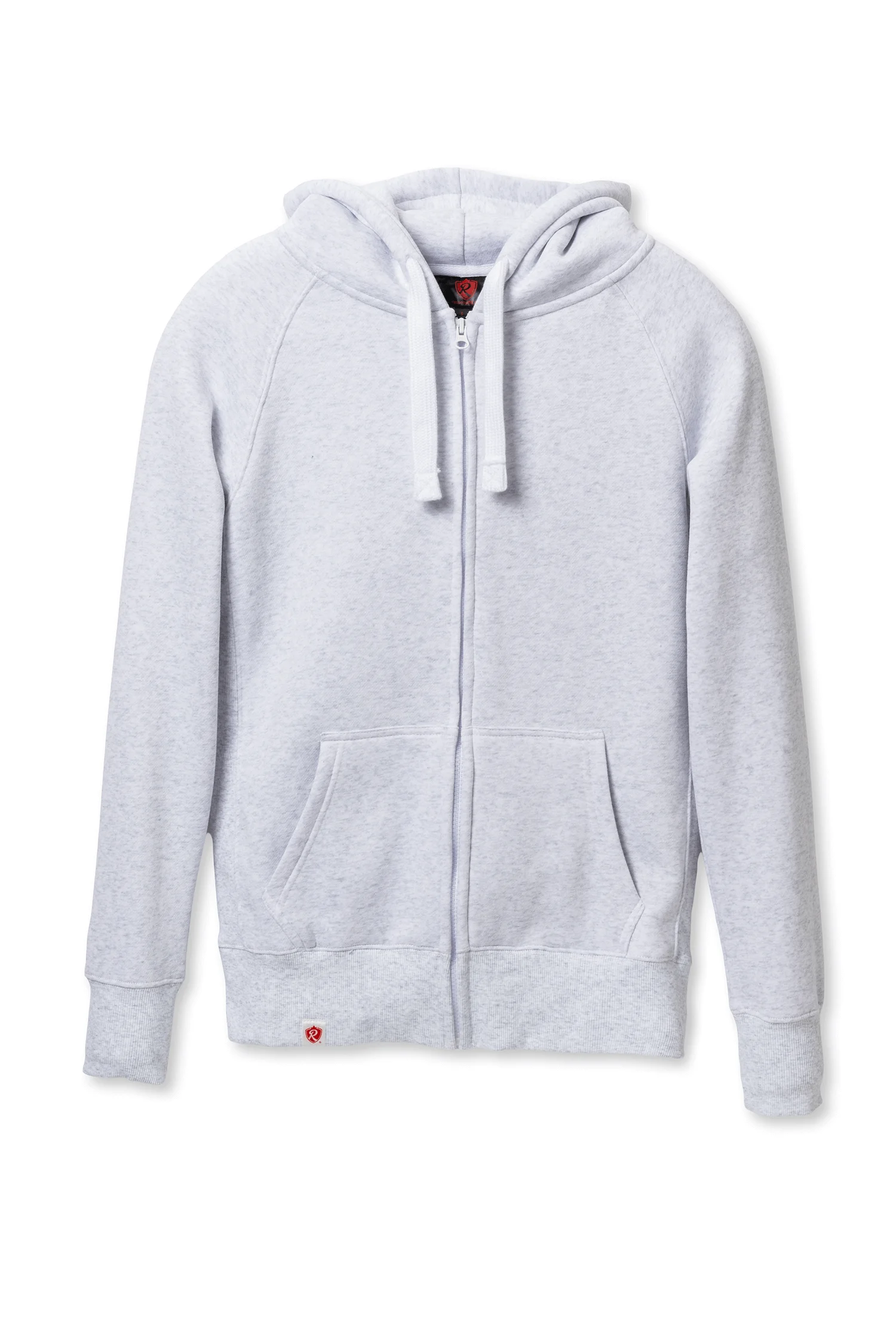 ZIP Hoodie Lysegrå - Front