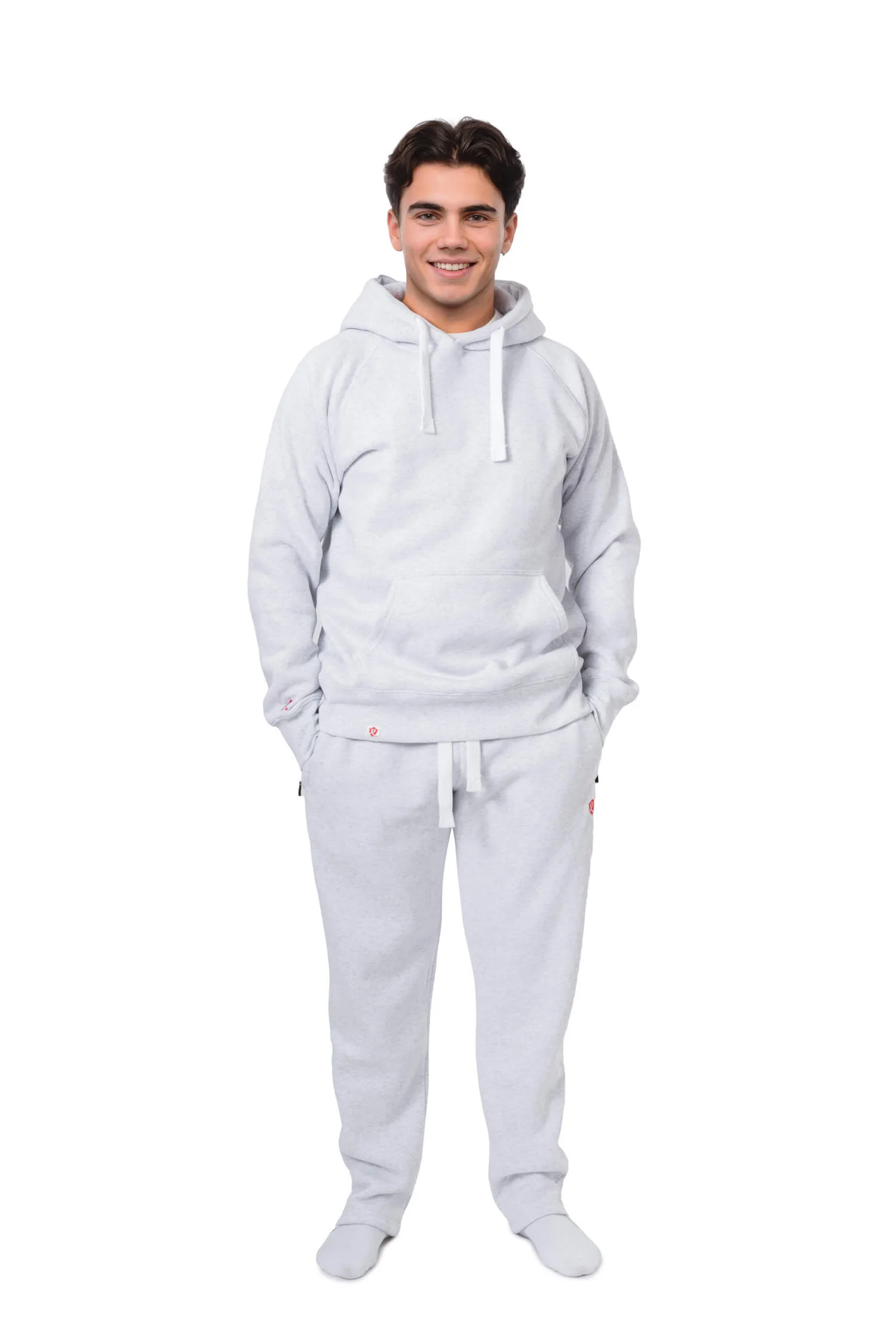 Hoodie - Modell Unisex Grå